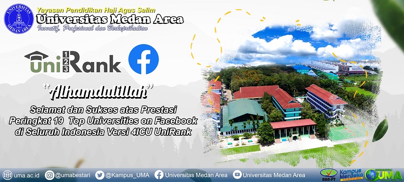 Universitas Medan Area Sukses Meraih Peringkat 19 Top Universities