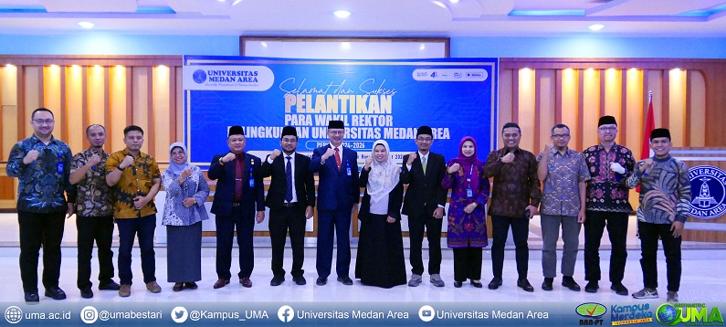Kegiatan Pelantikan para Wekil Rektor Universitas Medan Area